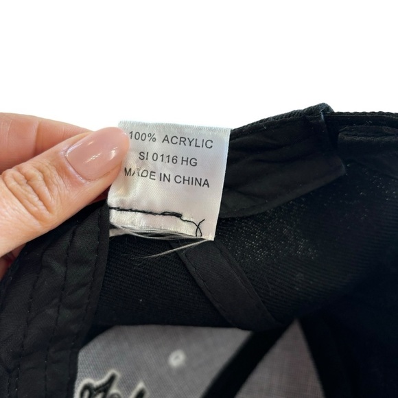 Los Angeles Hat Black Adjustable Baseball Cap LA California Streetwear Casual - Picture 12 of 13